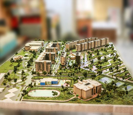 Model of Skolkovo residential complex Fantasy World